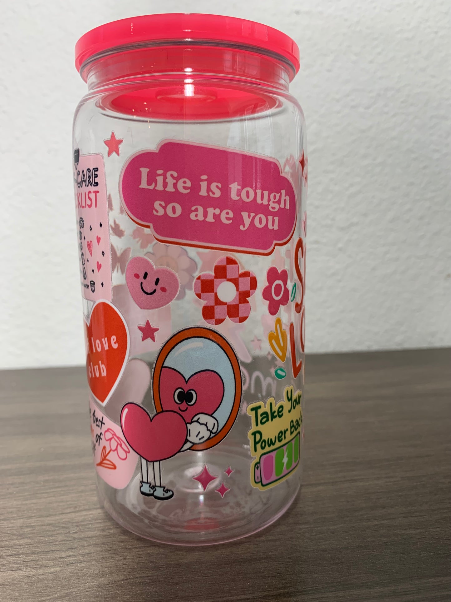 Self Love Plastic Cup