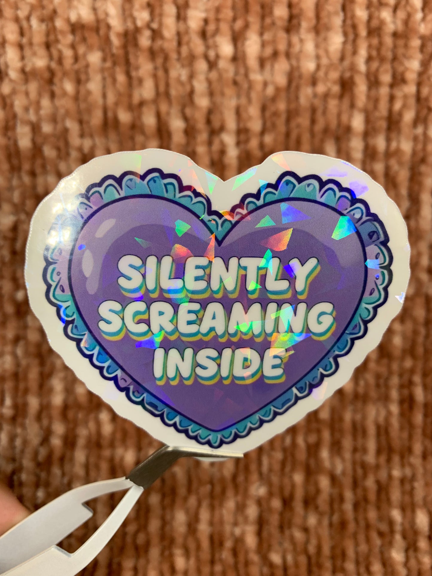 Silently Screaming Inside Sticker