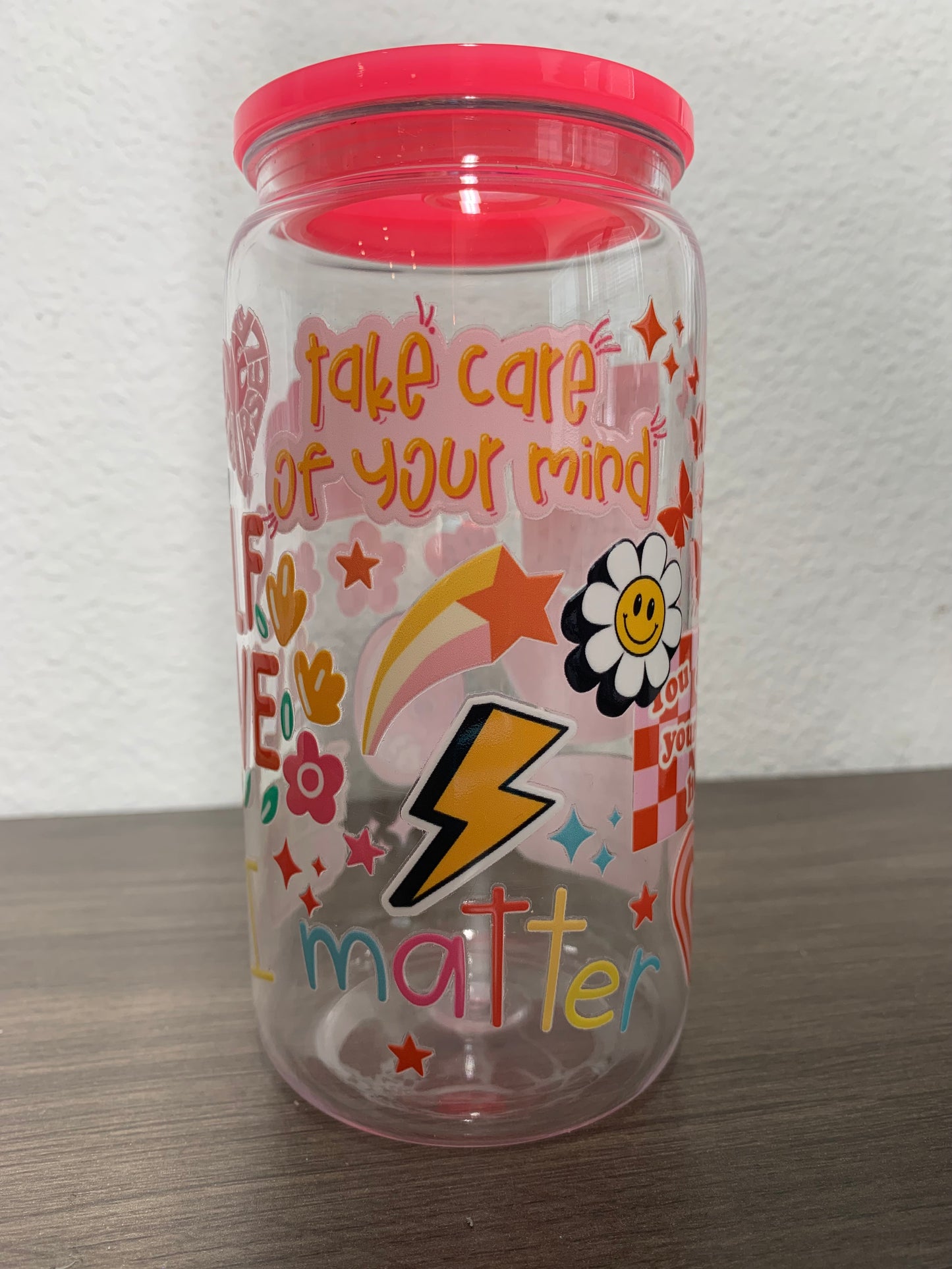 Self Love Plastic Cup