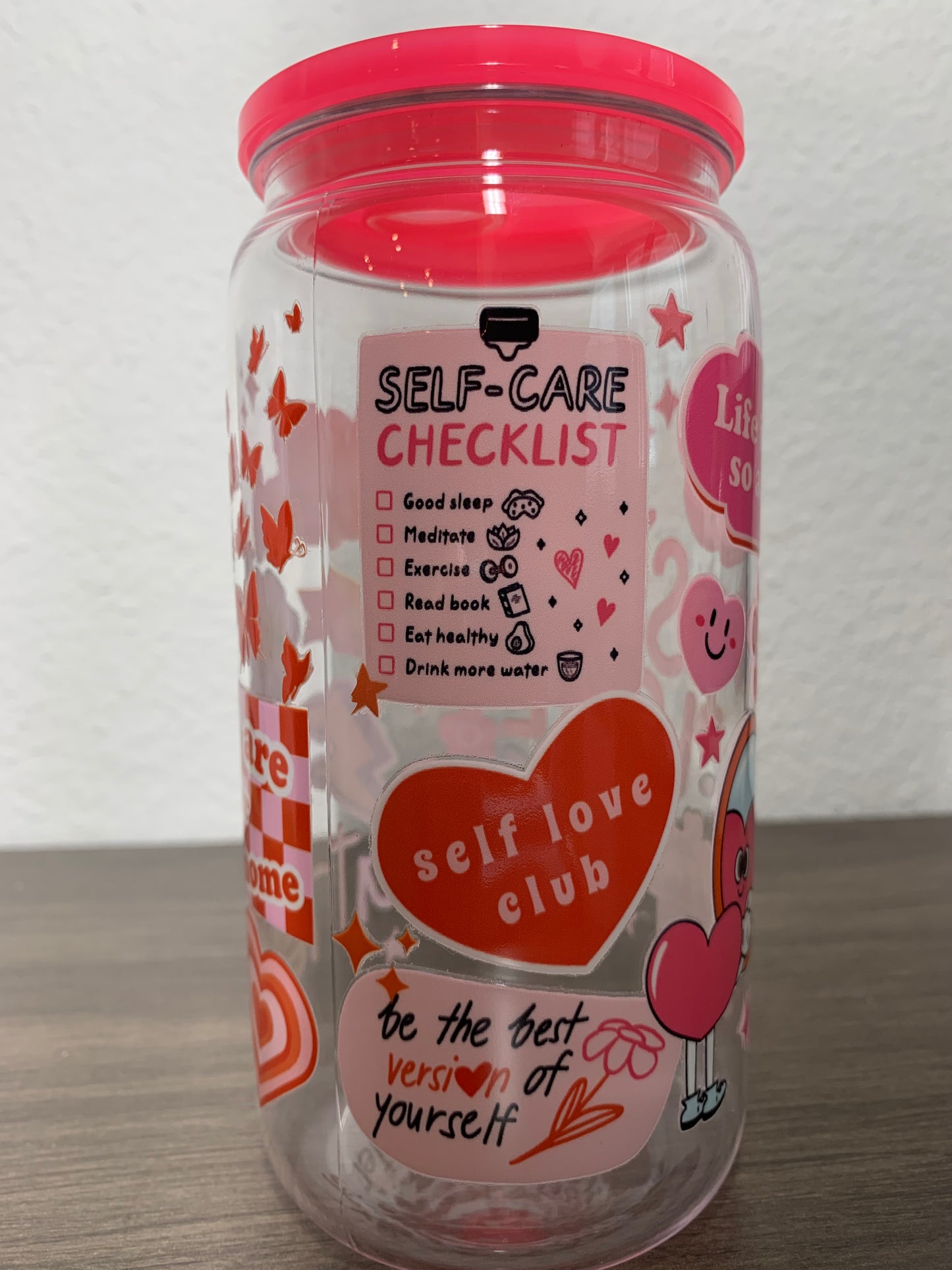 Self Love Plastic Cup