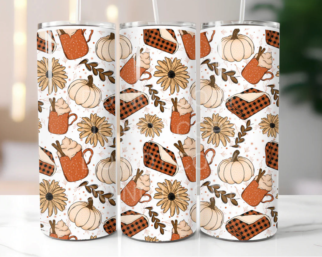 White Fall Tumbler