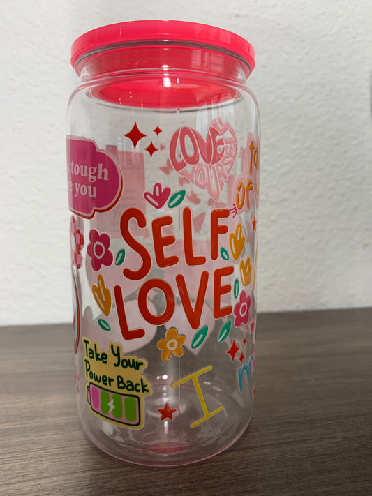 Self Love Plastic Cup