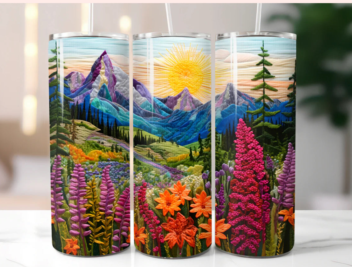 Beautiful Mountain Landscape Tumbler