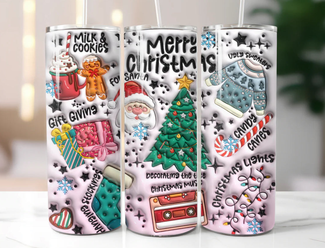 White Christmas Tumbler