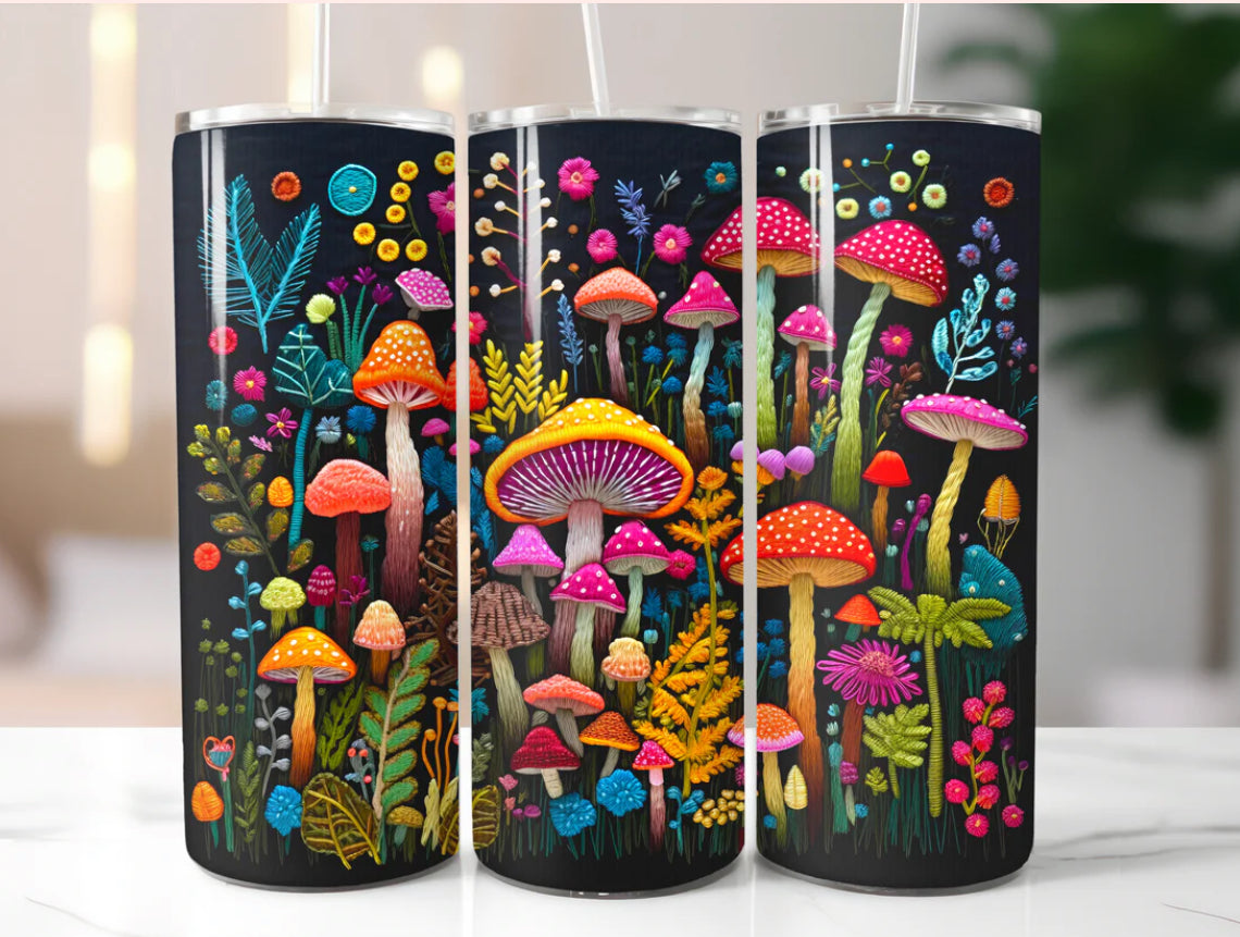 Vibrant Mushrooms Tumbler