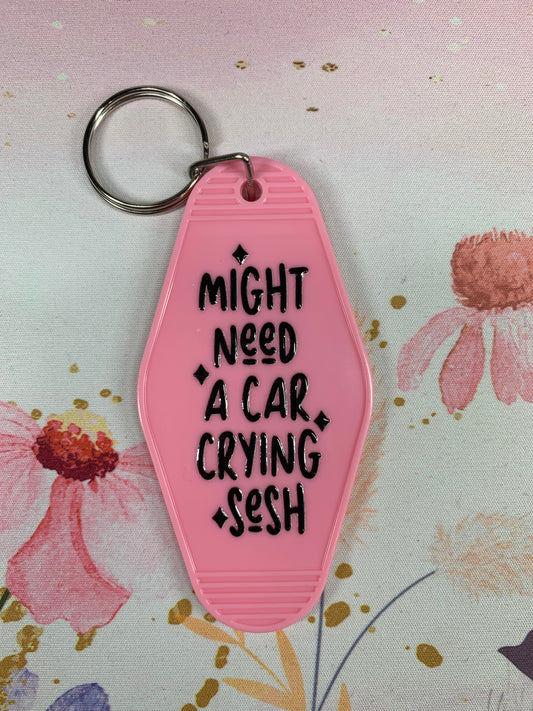 Might need a car crying sesh Keychain