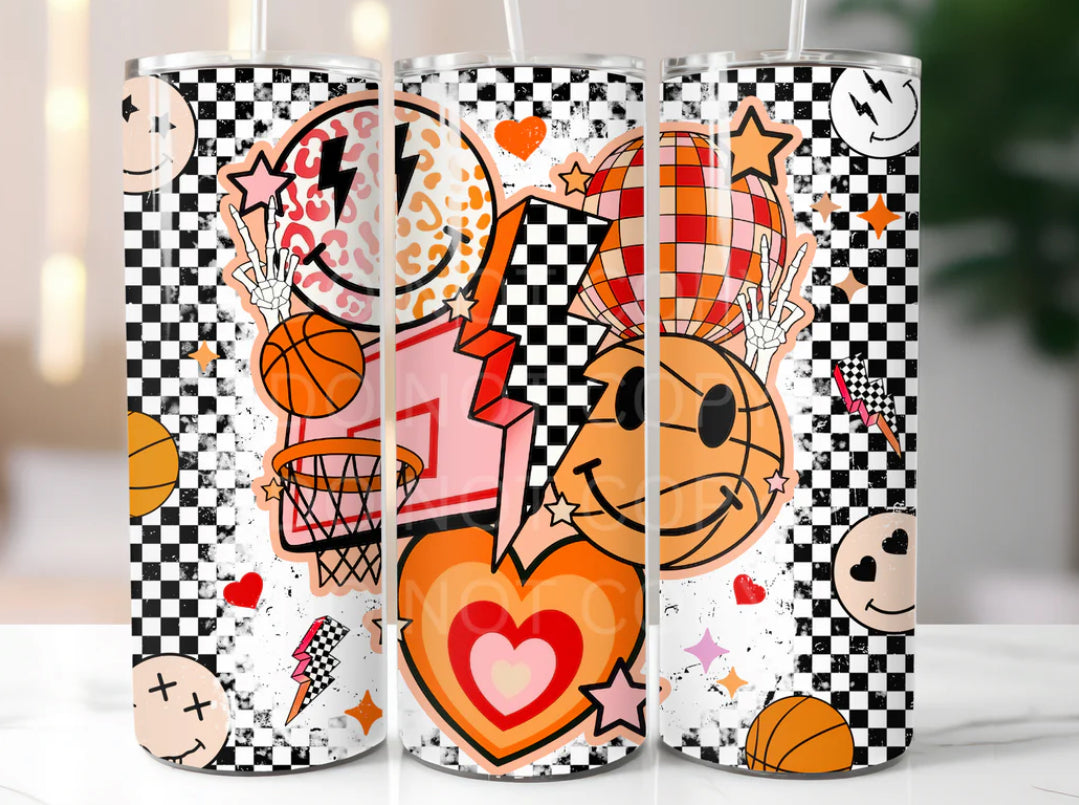 Retro Basketball Tumbler