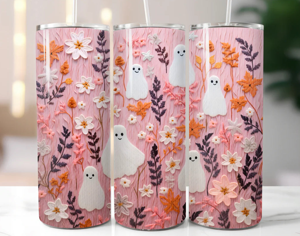 Pink Ghost Tumbler